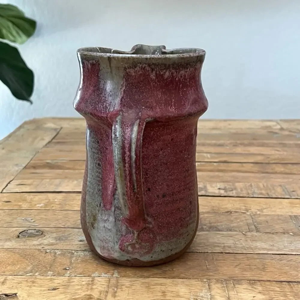 Studio Art Pottery Stoneware Pitcher 7.5